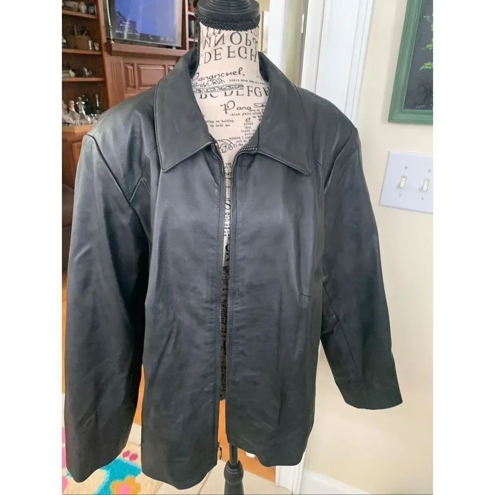 Style & Co Leather Jacket - Picture 1 of 14